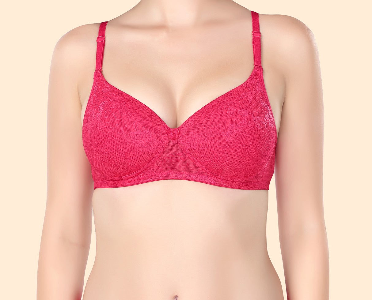 Luxurious Lace Bra | Lightly Padded | Non-Wired | ED2028