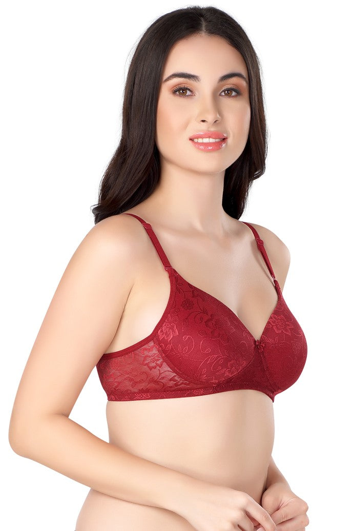 Luxurious Lace Bra | Lightly Padded | Non-Wired | ED2028