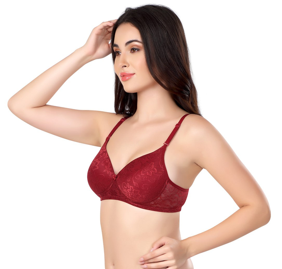 Luxurious Lace Bra | Lightly Padded | Non-Wired | ED2028