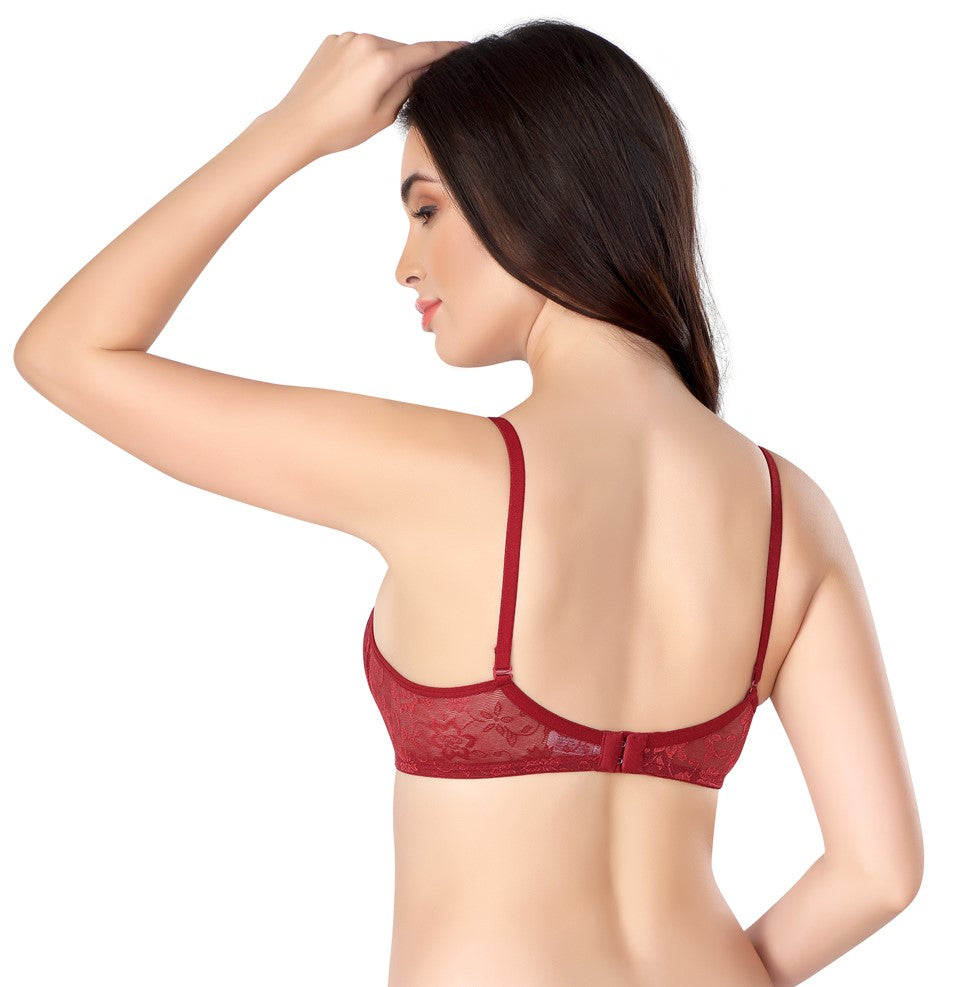 Luxurious Lace Bra | Lightly Padded | Non-Wired | ED2028