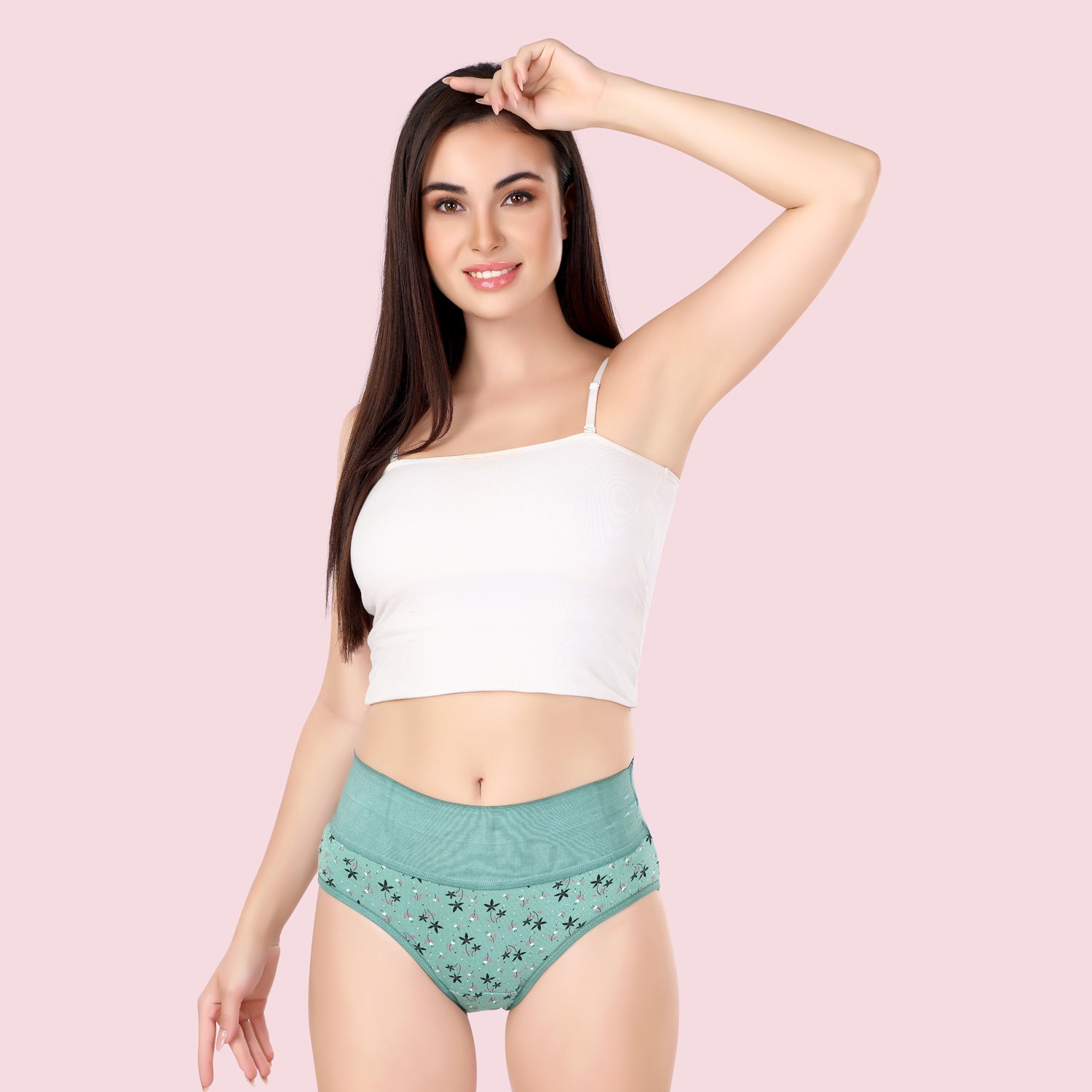 Printed Panties | High Waisted Elastic Band | OS-20 | Pack of 3