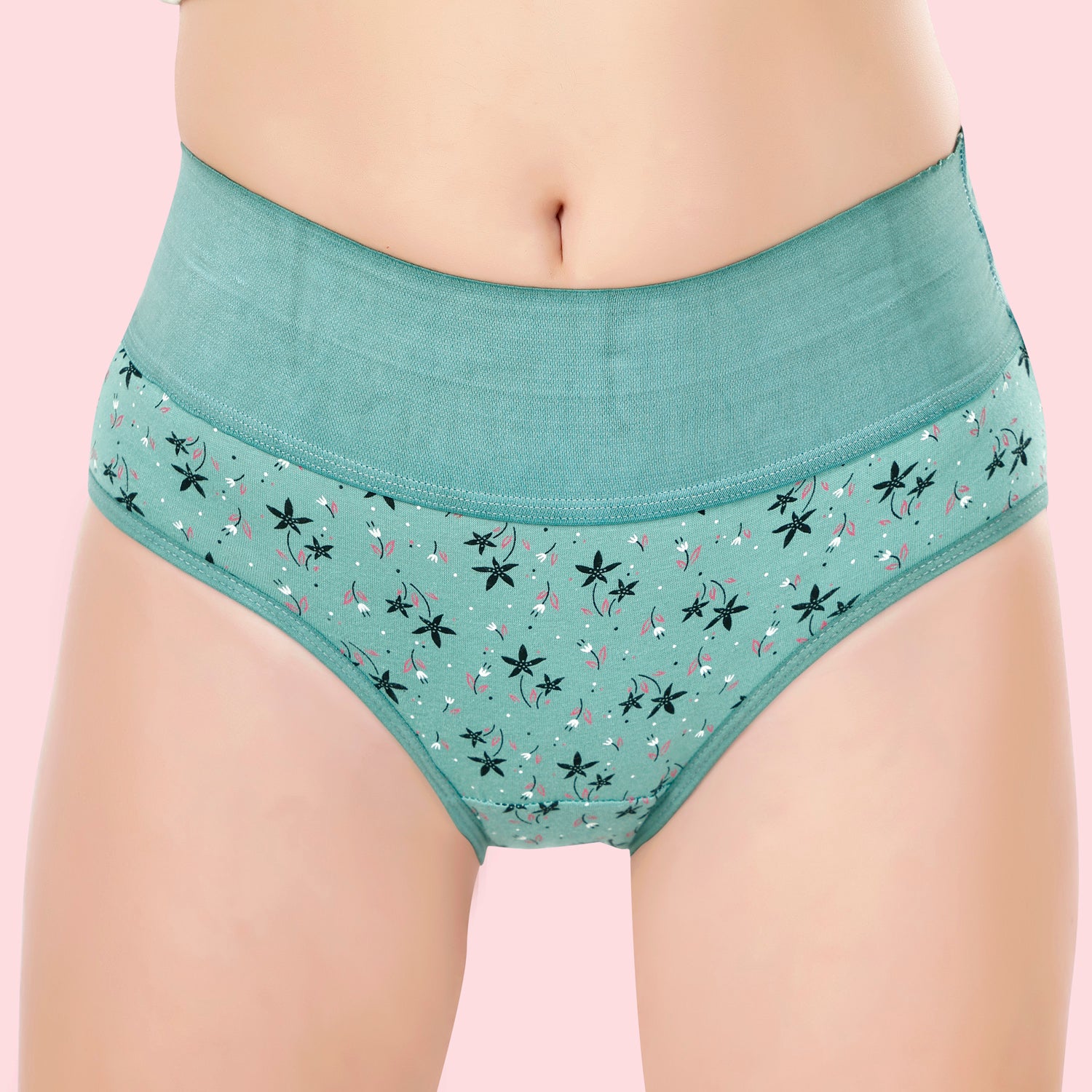 Printed Panties | High Waisted Elastic Band | OS-20 | Pack of 3