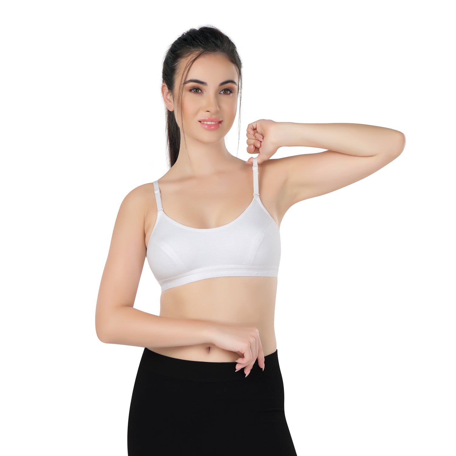 Elle 18 Sports Bra | Super Soft Elastic Straps | Beginner Friendly