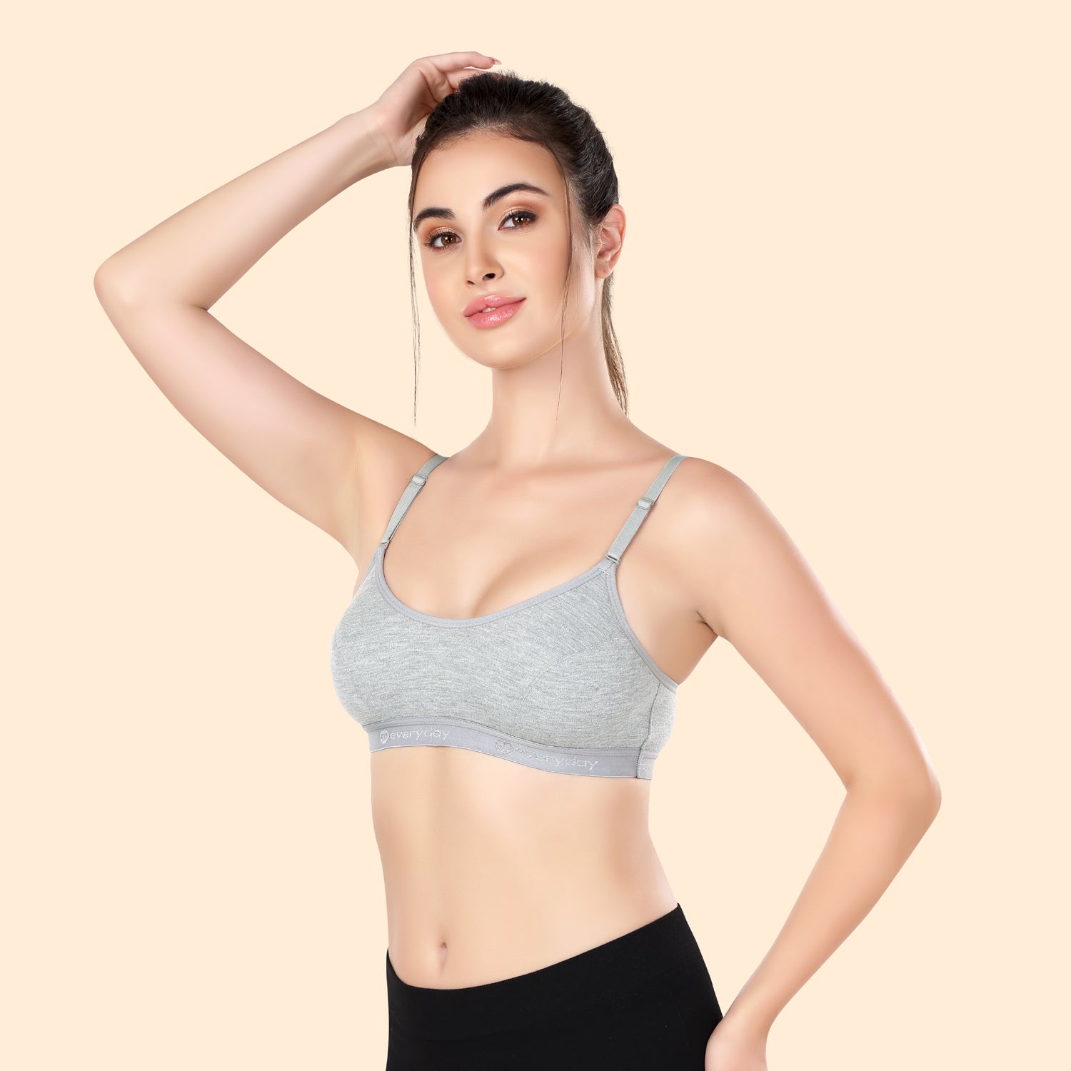 Elle 18 Sports Bra | Super Soft Elastic Straps | Beginner Friendly