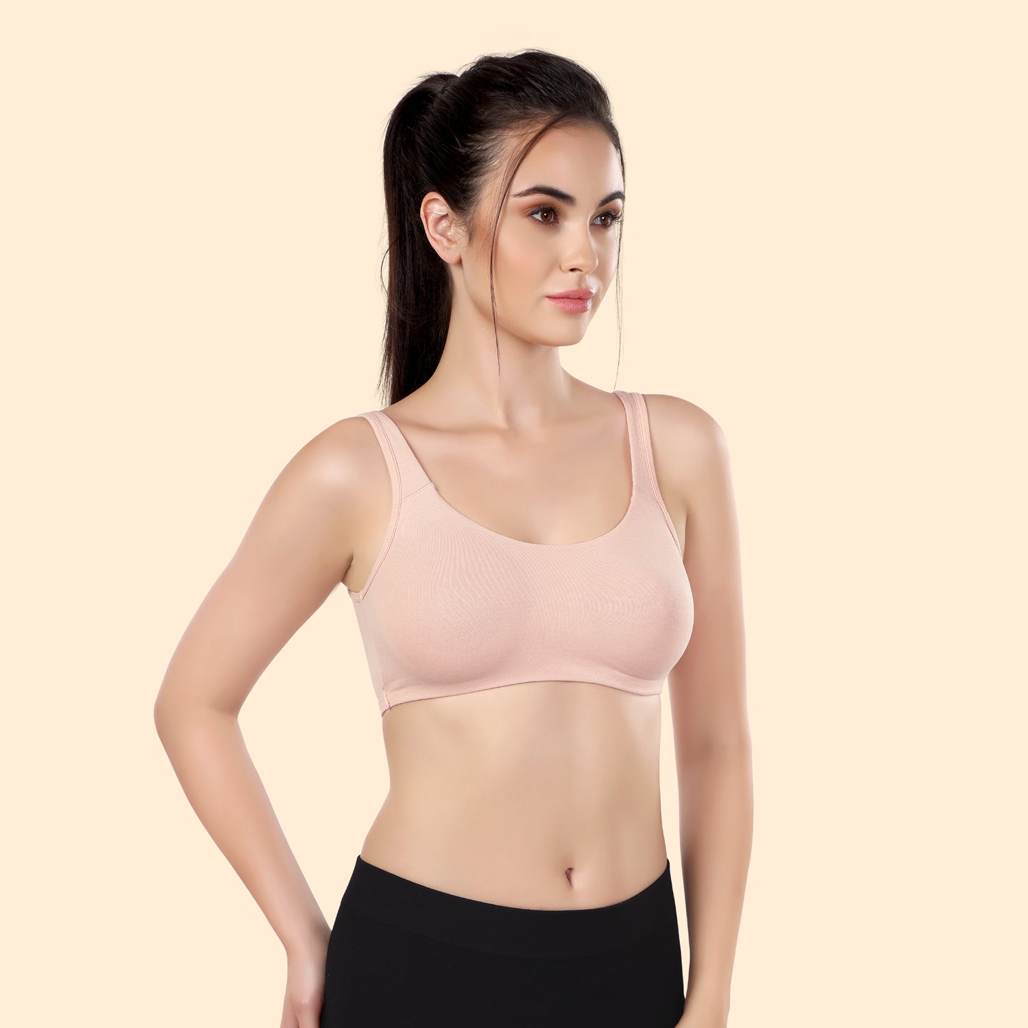 Super Soft Double Layered Sports Bra | Moulded | Beginner Friendly | ED2027