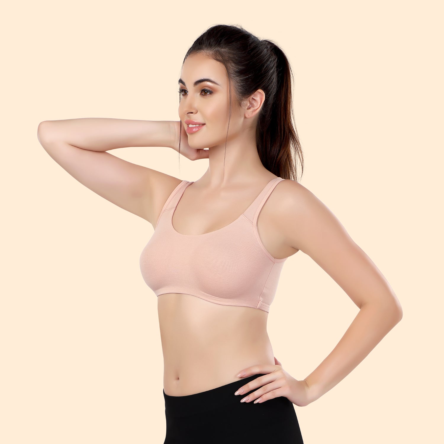 Super Soft Double Layered Sports Bra | Moulded | Beginner Friendly | ED2027