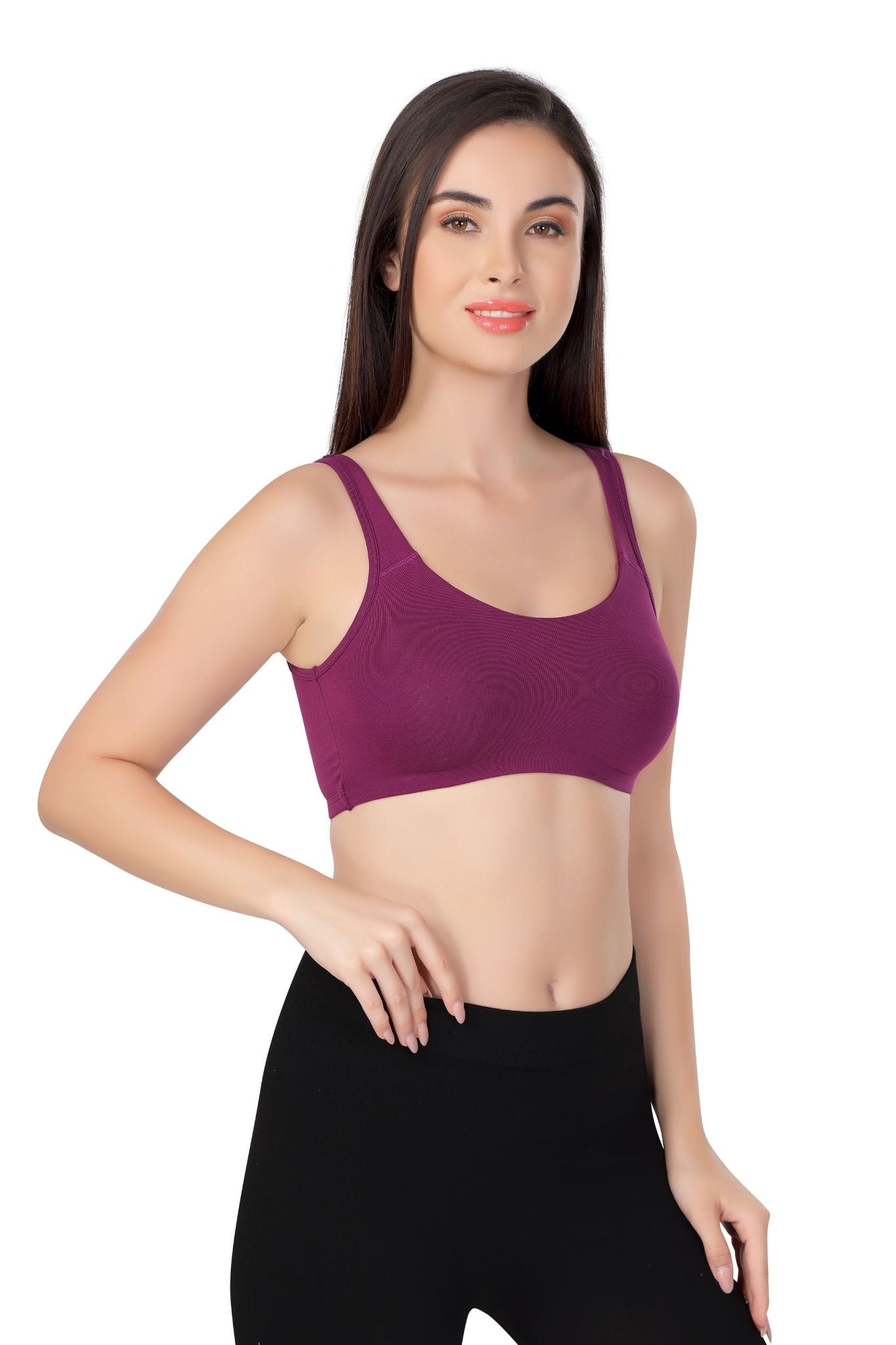 Super Soft Double Layered Sports Bra | Moulded | Beginner Friendly | ED2027