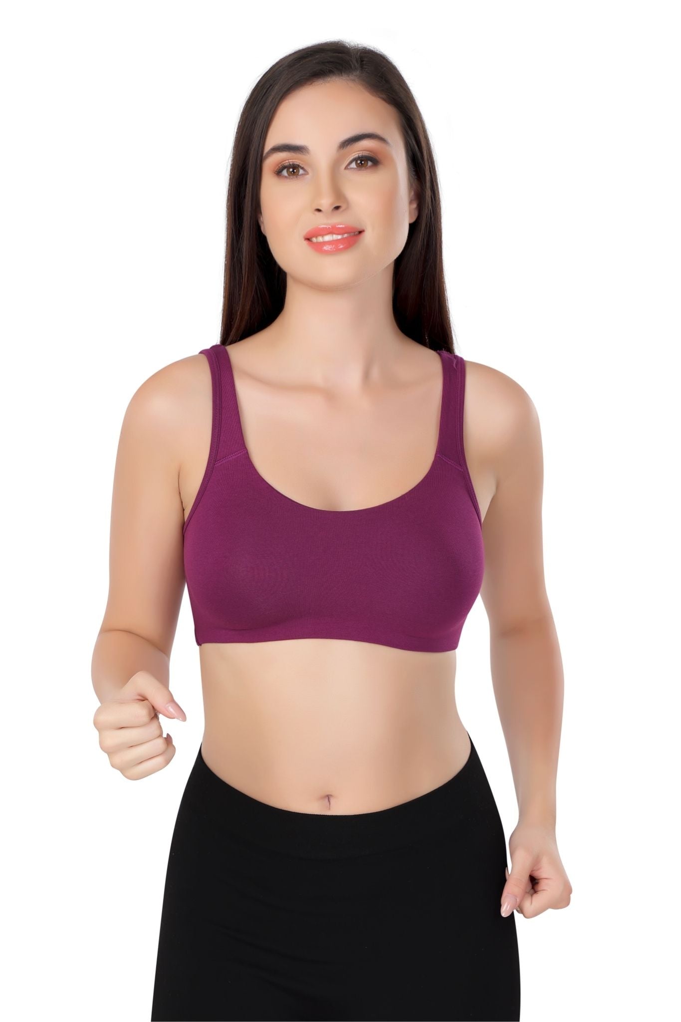 Super Soft Double Layered Sports Bra | Moulded | Beginner Friendly | ED2027