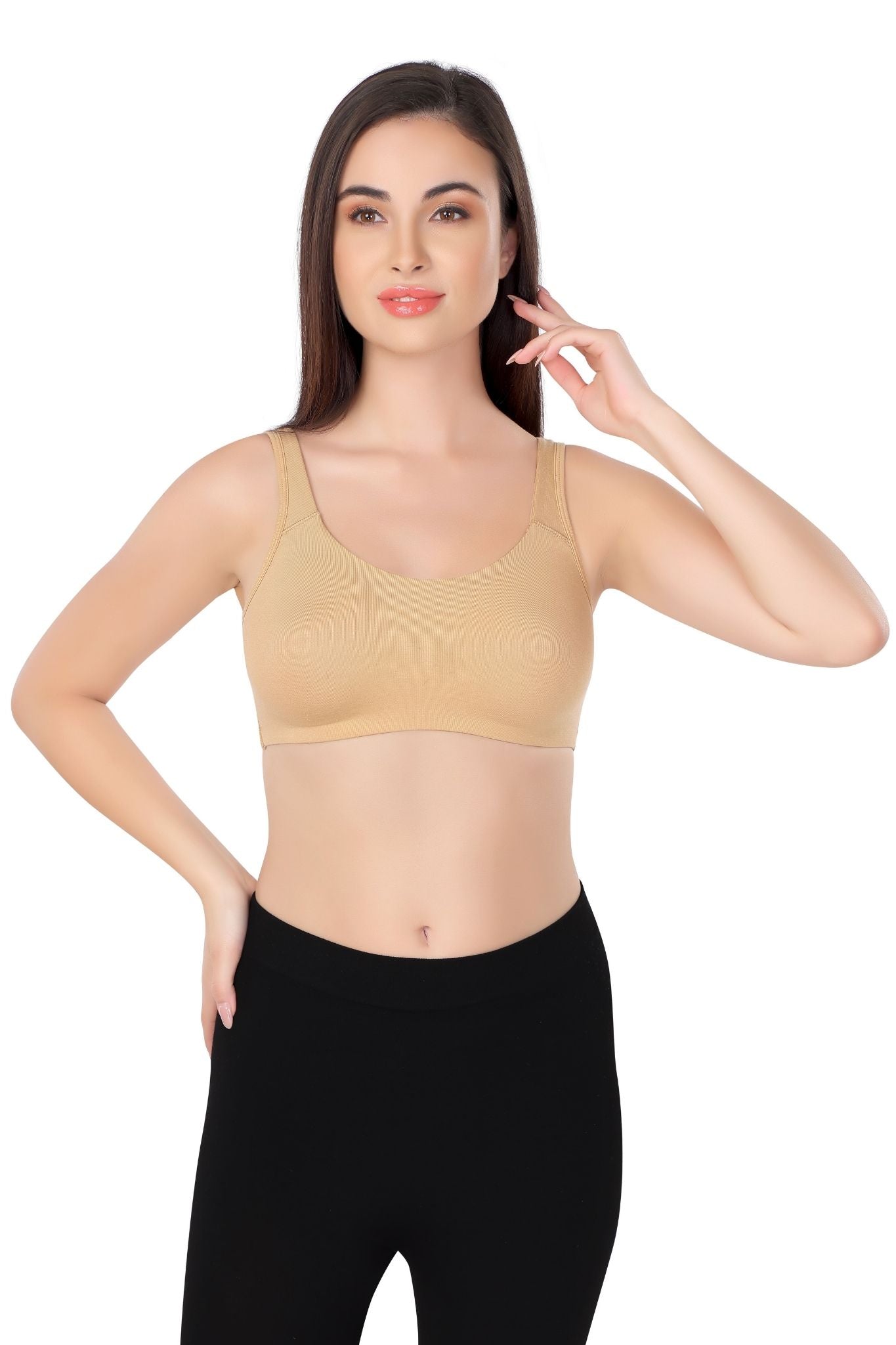 Super Soft Double Layered Sports Bra | Moulded | Beginner Friendly | ED2027